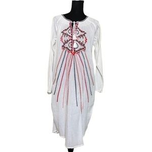NWT Antik Batik Embroidered Cotton Shift Dress
